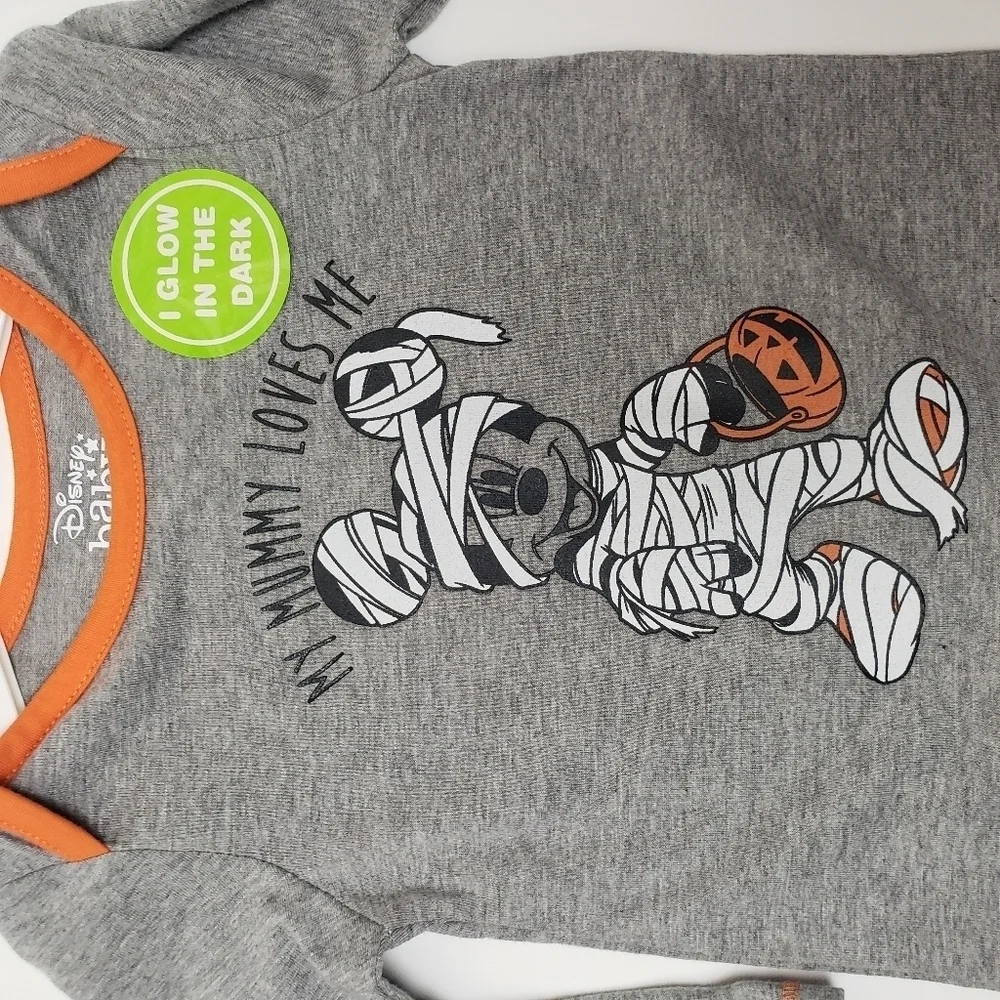 Disney Halloween PJ glow in the dark suit/romper